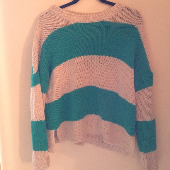 SOLD - Bold Striped Boxy Sweater