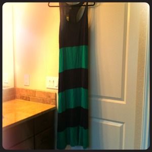 Maxi color block dress