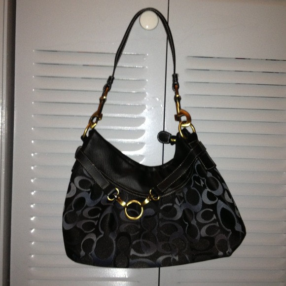 Black Coach-like handbag