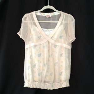 Chiffon top 2 piece set