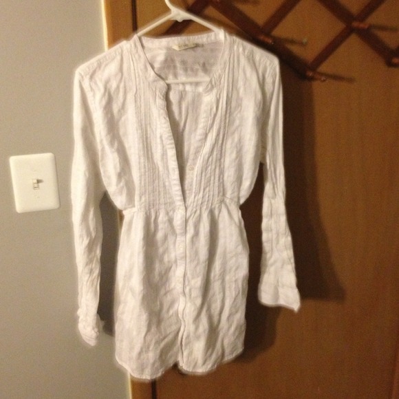 White Men's Tuxedo Style Tunic