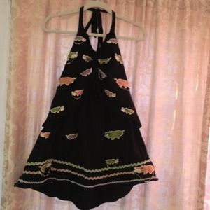 One piece black dress