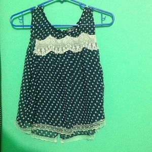 Flowy Pokadot lace sheer top. Never worn.