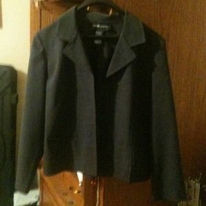 Charcoal polyester blazer