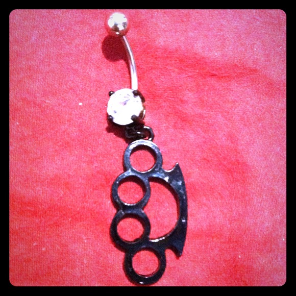 Brass Knuckle Belly Ring
