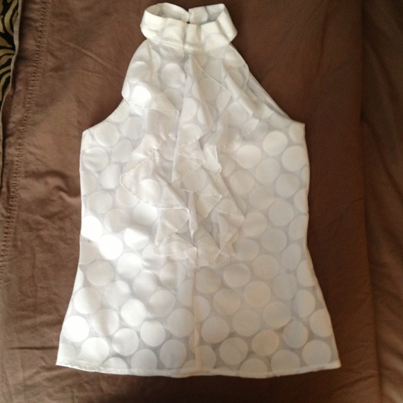 KARLIE halter ruffle blouse
