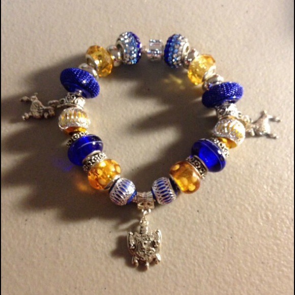Sigma Gamma Rho Greek Sorority Charm Bracelet - Picture 1 of 4