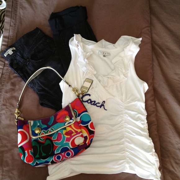 Cabi boyfriend jeans cabi top