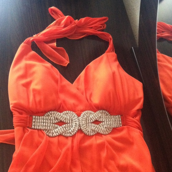 Beautiful Orange Party Dress