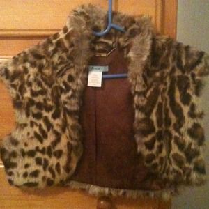 Marciano genuine rabbit vest