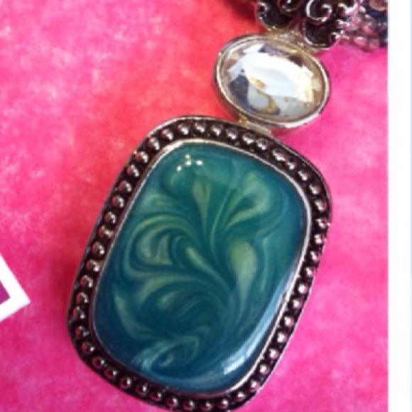 PRICE CUT Lia Sophia turquoise, NWT wear 2 ways - Picture 2 of 2