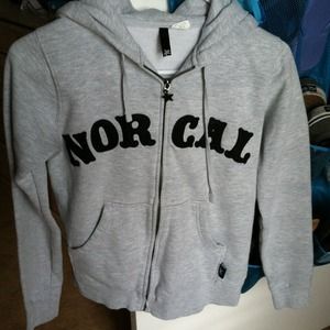 Nor cal grey hoodie