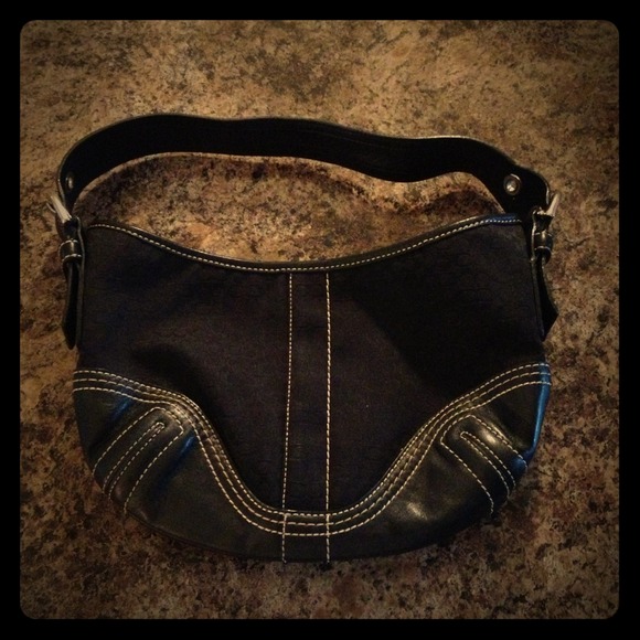 Authentic small coach black purse