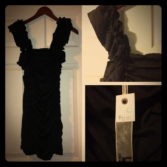 Black Ruffle Dress