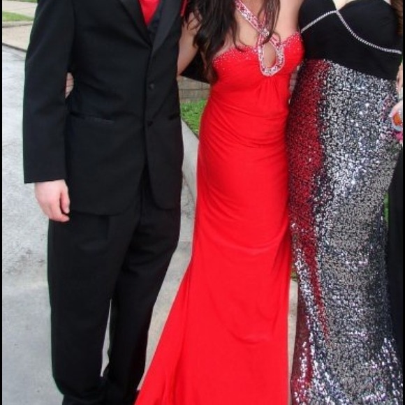 Red formal dress!