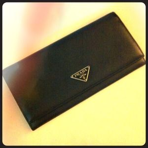 Prada Clutches & Wallets - Prada Tessuto Saffiano Continental Wallet Prada Clutches & Wallets - Prada Tessuto Saffiano Continental Wallet