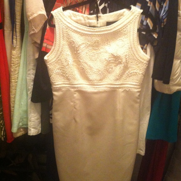 Classic white sill dress