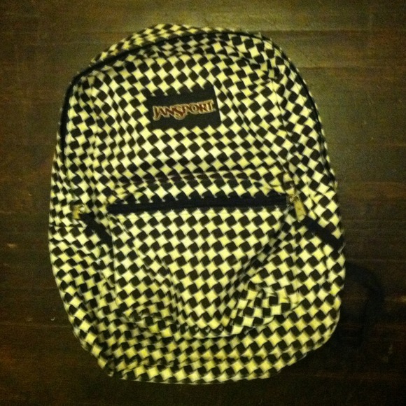 Jansport Black & White Almost New Back pack
