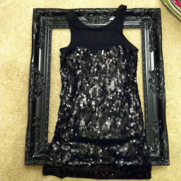Express black sequined Party Dress