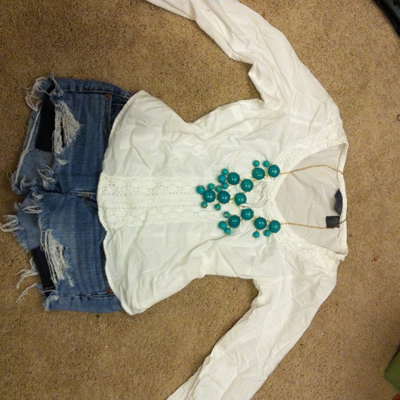 White Peasant long sleeved top