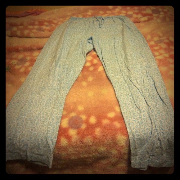 Light blue pajama pants