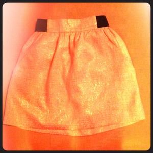Charlotte Russe XS worn once, white gold highwaist