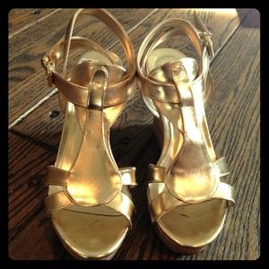 Gold Guess Wedge