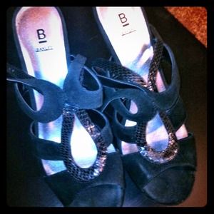 Bakers leather n suede heels