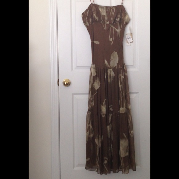 Jonathan Martin washable silk strapless dress