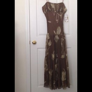 Jonathan Martin washable silk strapless dress
