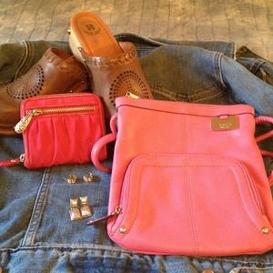 Coach and B earrings/ Tig purse/ B. wallet / L.B
