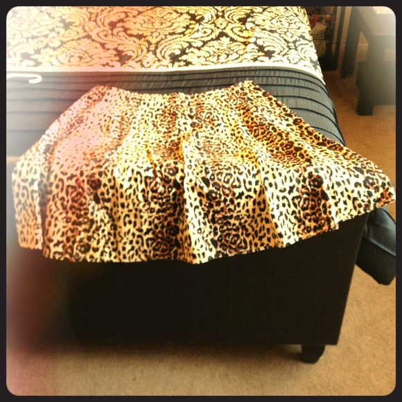 Leopard print skirt