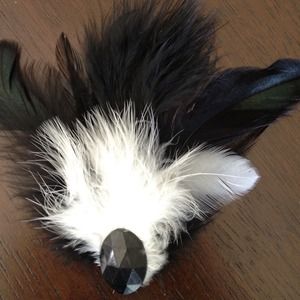 Feather hair pin
