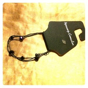 Gold & dark purple bracelets