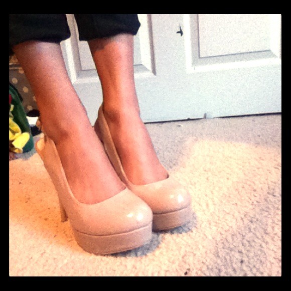 Nude Open Back Pumps