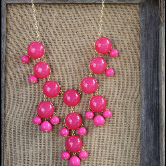 Pink bubble necklace
