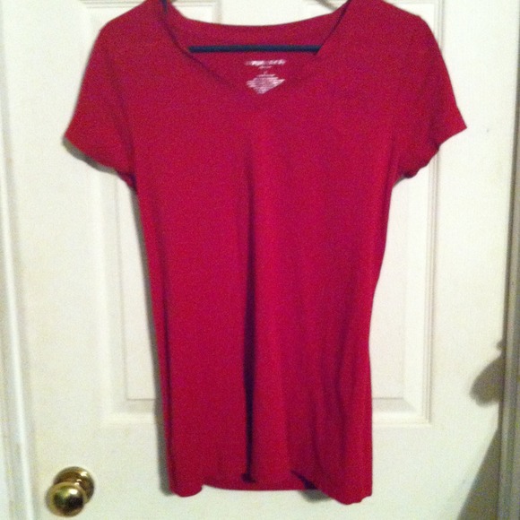 Red maternity top
