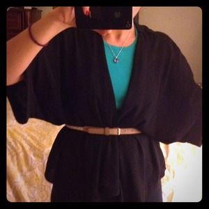 Black Drape Cardigan
