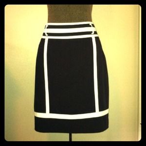 Striped Pencil Skirt