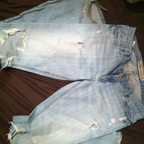 Hollister destroyed denim