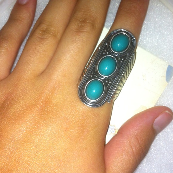 Tribal Turqouise ring  Sz 7