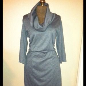 ****RESERVED**** Cowl Neck Charcoal Dress