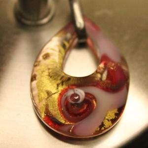 Gorgeous glass pendant.