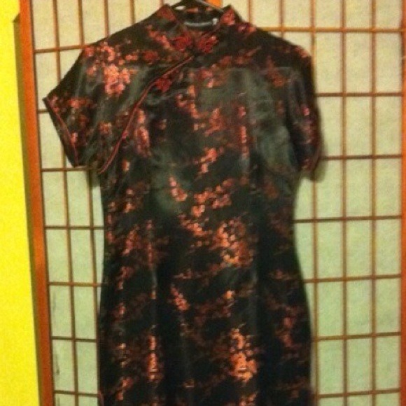 BN oriental dress,also have bag&heels that match - Picture 4 of 4