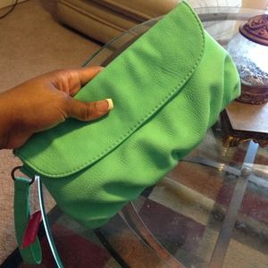Brand New! Green Wallet/Clutche