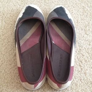 Burberry Shoes - REDUCED Burberry canvas flats Burberry Shoes - REDUCED Burberry canvas flats