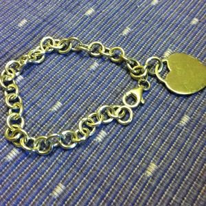 Sterling Silver Tiffany Inspired charm bracelet