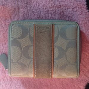 Authentic Light Blue Coach Wallet