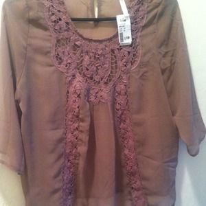 Mocha brown top
