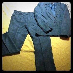 Olive green two piece suit